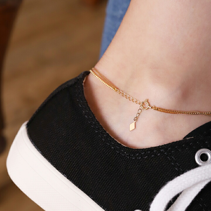 楽天市場】【2/10まで 5000円OFF】 18金 アンクレット レディース