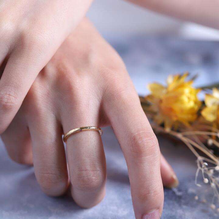 楽天市場】【2/4 値上げ対象】 18金 リング k18 レディース メンズ