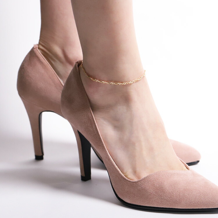 楽天市場】18金 アンクレット レディース シンプル スクリューチェーン