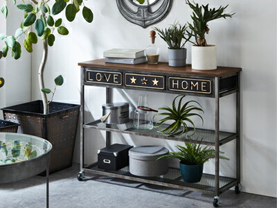 大理石調 西洋風コンソールデスク アイアンフレーム 大理石調 西洋風