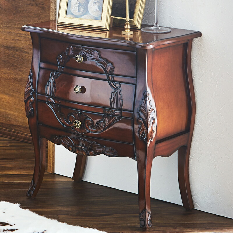 kaja サイドチェスト アンティーク調 kaja サイドチェスト