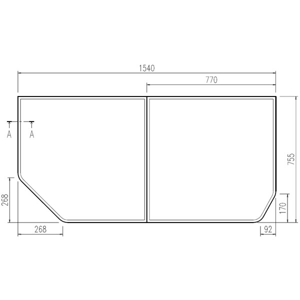 楽天市場】YFK-1576B(5)L LIXIL INAX 風呂ふた 組フタ : コネクト