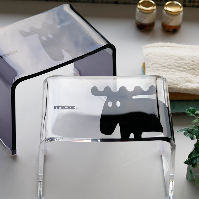 楽天市場】バスチェア アクリル moz（モズ）【バスチェアー 風呂椅子