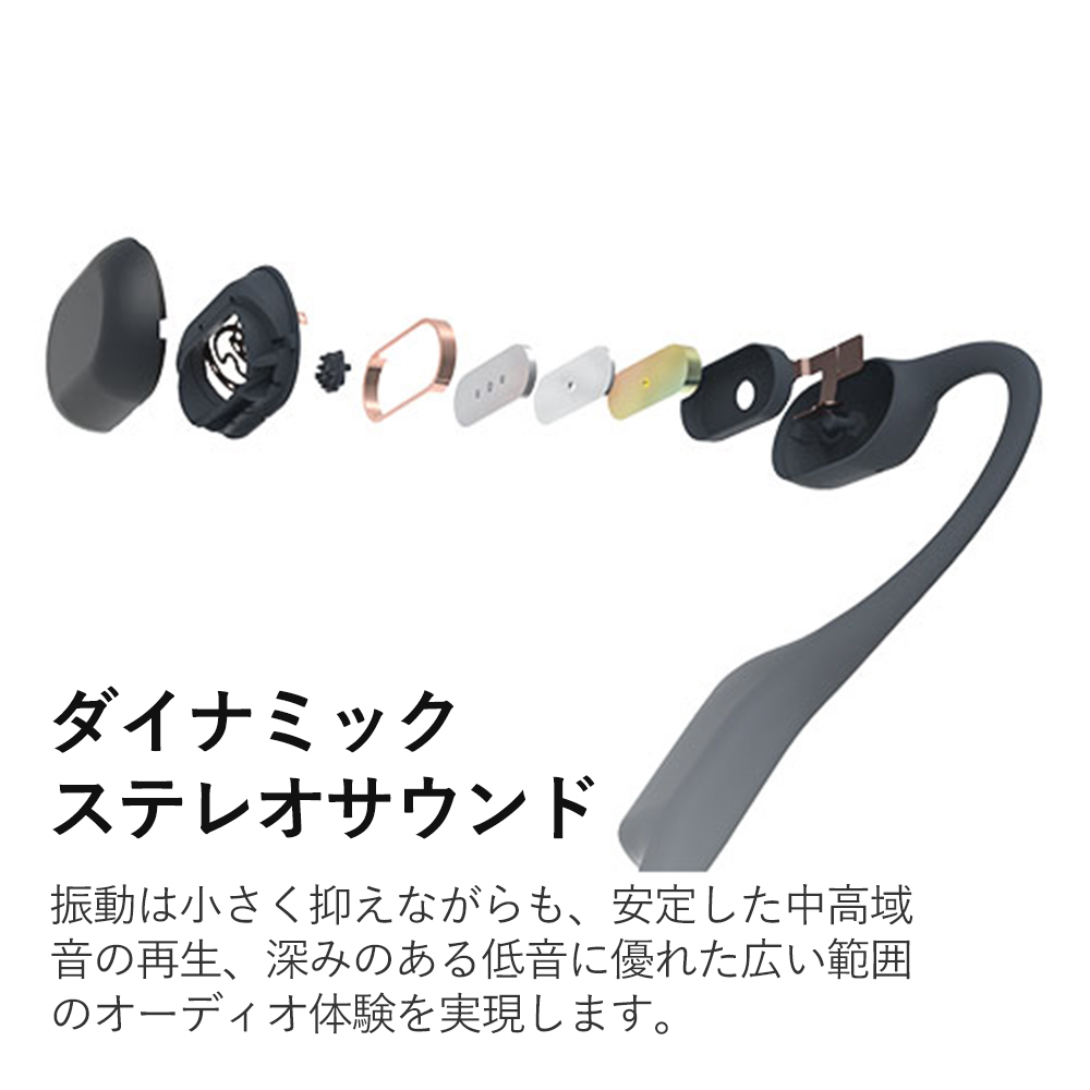 楽天市場】Shokz ショックス OpenRun Mini Black 骨伝導イヤホン