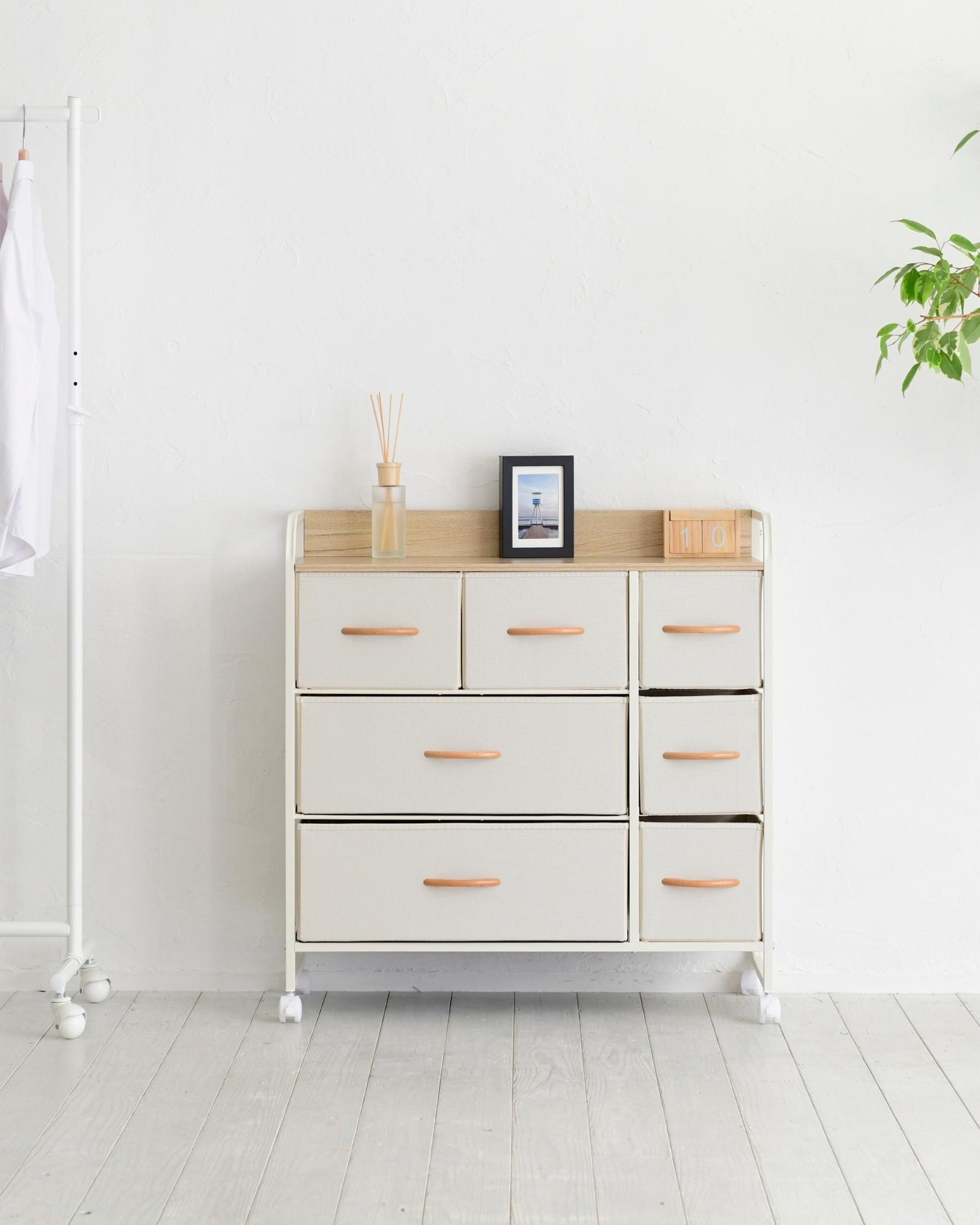 楽天市場】チェスト キャスター付き ワイド 3段 幅80 奥行29 高さ83cm