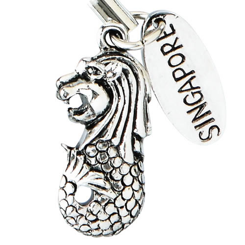 楽天市場】ピューター マーライオン ストラップ3個セット