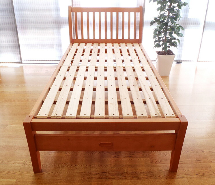 西川 木製 すのこベッドお話中]折りたたみパイプベッド スノコ 木製