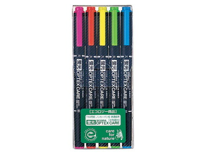 楽天市場】ゼブラ 蛍光ペン 蛍光オプテックス ケア 5本シース（WKCR1