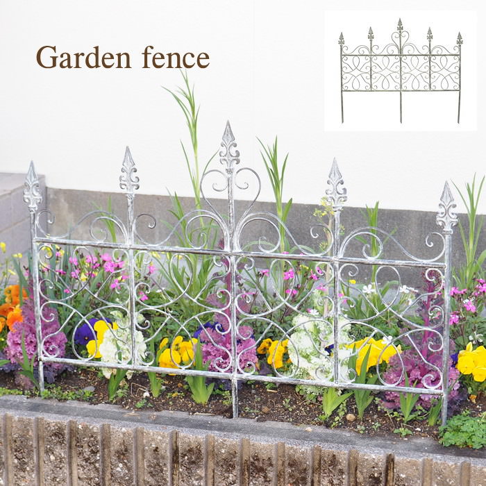 楽天市場】【あす楽】 フェンス 庭 柵 シャビーフェンスグレー 6079