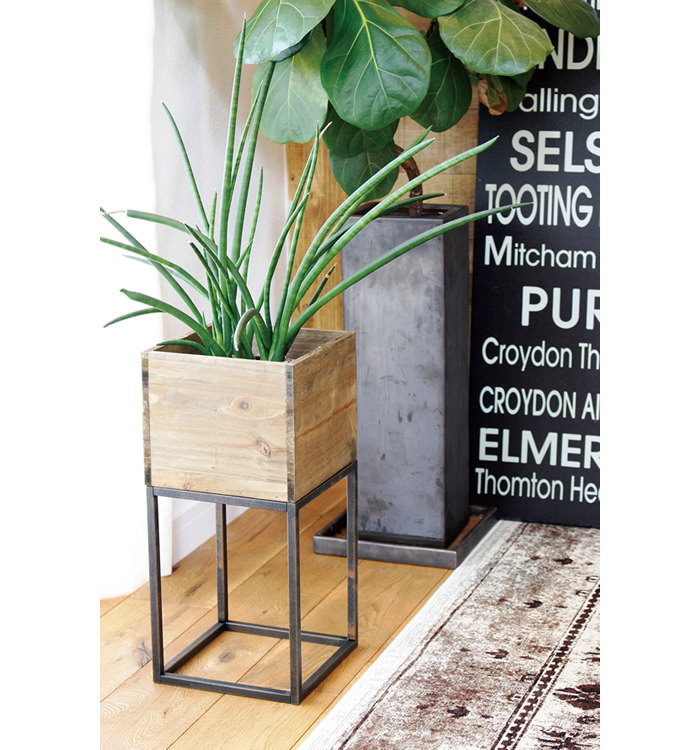 楽天市場】【あす楽】【LLサイズ】 プランター アイアンスタンドウッド