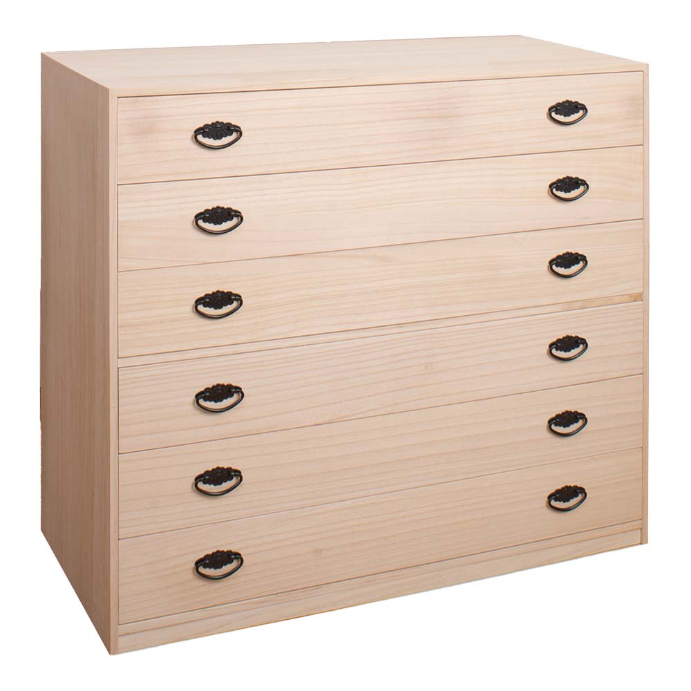 和箪笥 6段 引き出し 整理たんす 時代箪笥風 和家具 店頭引き渡し歓迎