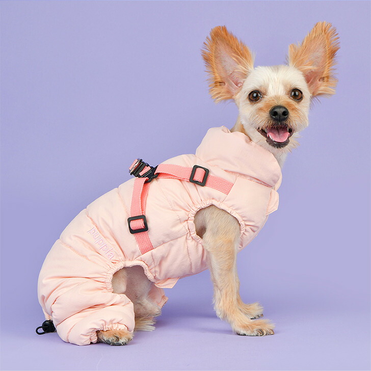 楽天市場】＼半額／犬 服 ハーネス一体型防寒ジャンパー パステル