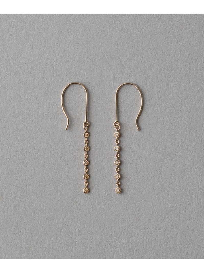 楽天市場】[トーン] K18RBG ブラウンダイヤモンド ピアス ete bijoux