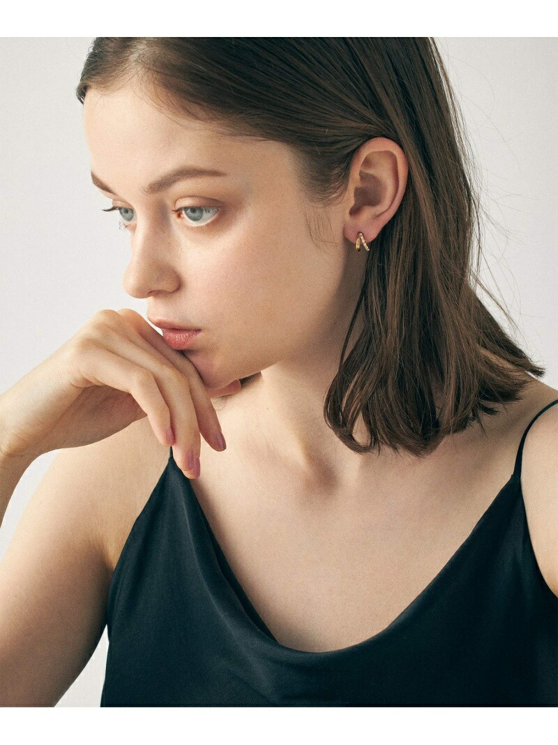 楽天市場】ビジュー ダブルライン ピアス ete エテ アクセサリー