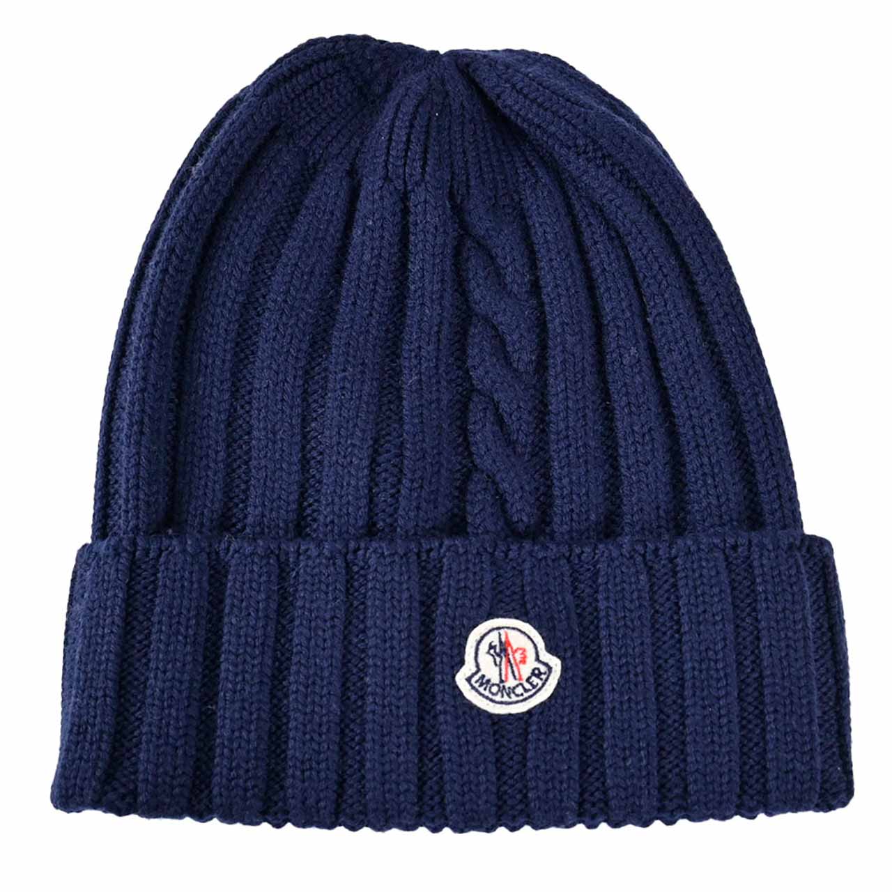 楽天市場】モンクレール MONCLER ニット帽 0020799 999BU ネイビー