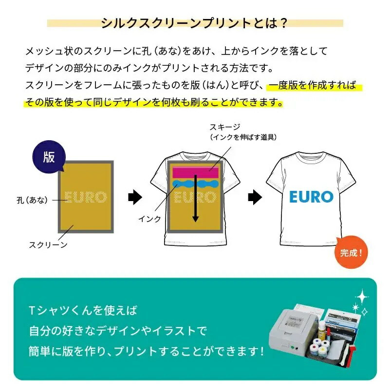 ショップ TシャツくんJr 本体 スターターセット シルクスクリーン 楽天