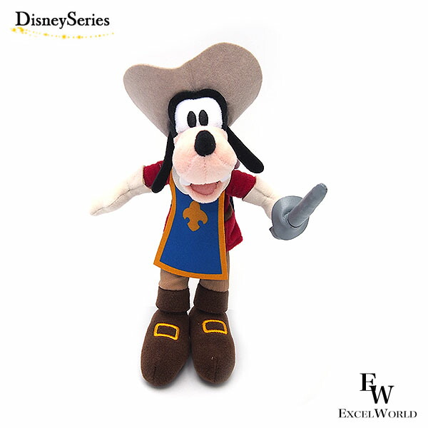 楽天市場】グーフィー ぬいぐるみバッジ 三銃士のミッキーマウスたちが