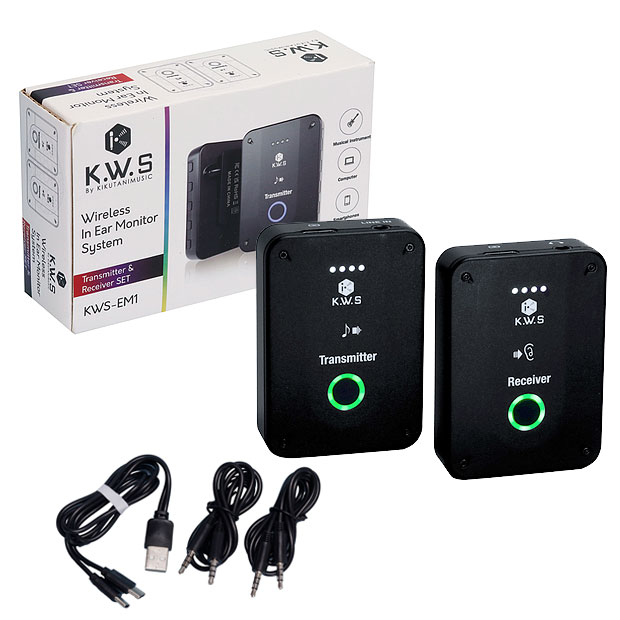 楽天市場】K.W.S KWS-EM1 ワイヤレスイヤーモニター イヤモニ 送信機