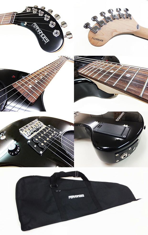 楽天市場】FERNANDES ZO-3 BLACK フェルナンデス アンプ内蔵ギター