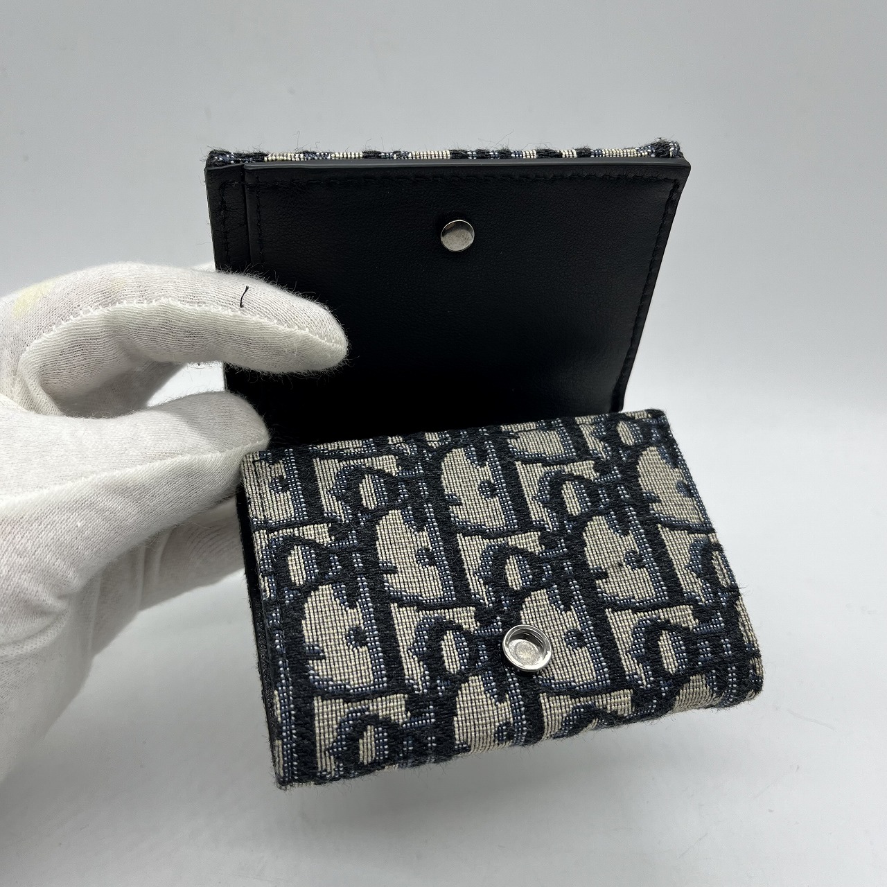 楽天市場】DIOR ディオール オブリークジャガード3つ折りウォレット