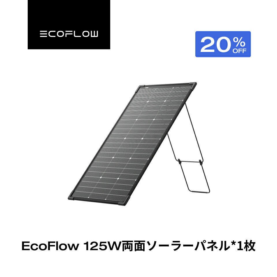 楽天市場】【クーポン利用で21,808円 2/4 20:00〜】EcoFlow 125W 両面