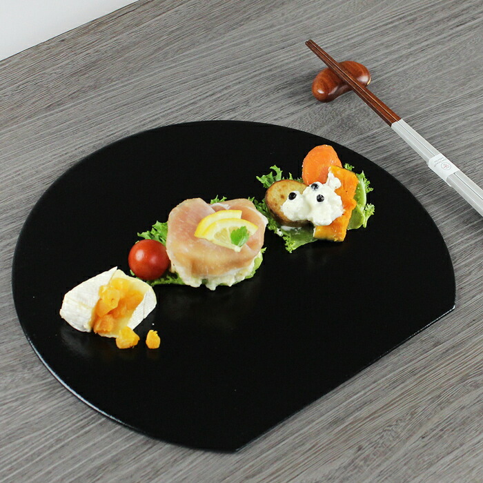 楽天市場】お盆 トレー 半月盆 両面 ランチョンマット 半月膳【27cm