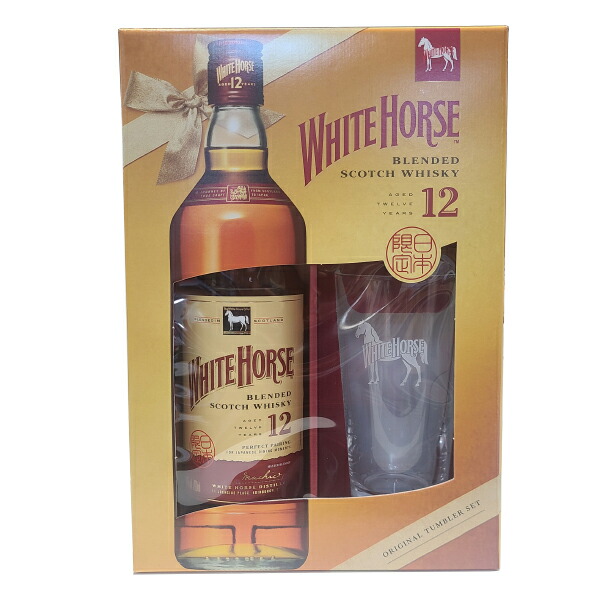 楽天市場】【グラス付きギフトセット】 ホワイトホース 12年 700ml
