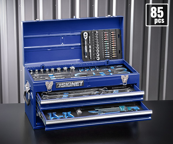 楽天市場】シグネット 800S-8525BL 9.5SQ 85PCツールセット ブルー