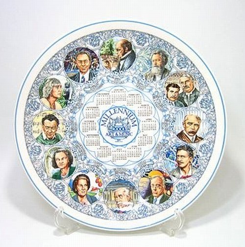 ウェッジウッド ミレニアム2000年 カレンダープレート 英国製 楽天市場
