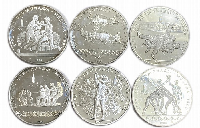 1980年モスクワオリンピック記念コイン6枚セット モスクワオリンピック
