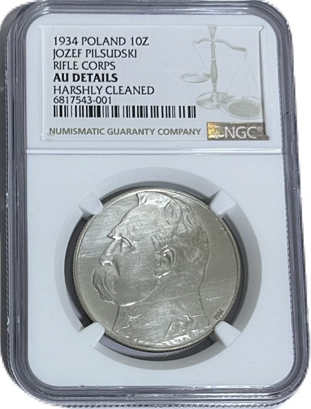 楽天市場】ポーランド銀貨 10z 10ズウォティチ AU NGC 準未使用～極美