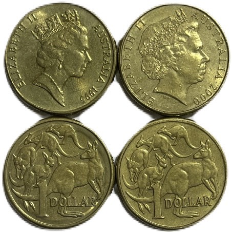 楽天市場】オーストラリア 1ドル 年代ランダム VF 1枚 エリザベス女王