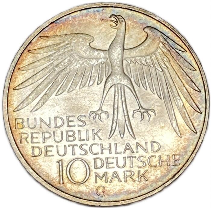 楽天市場】ドイツ銀貨 10マルク 1972年 ミュンヘンオリンピック記念 AU