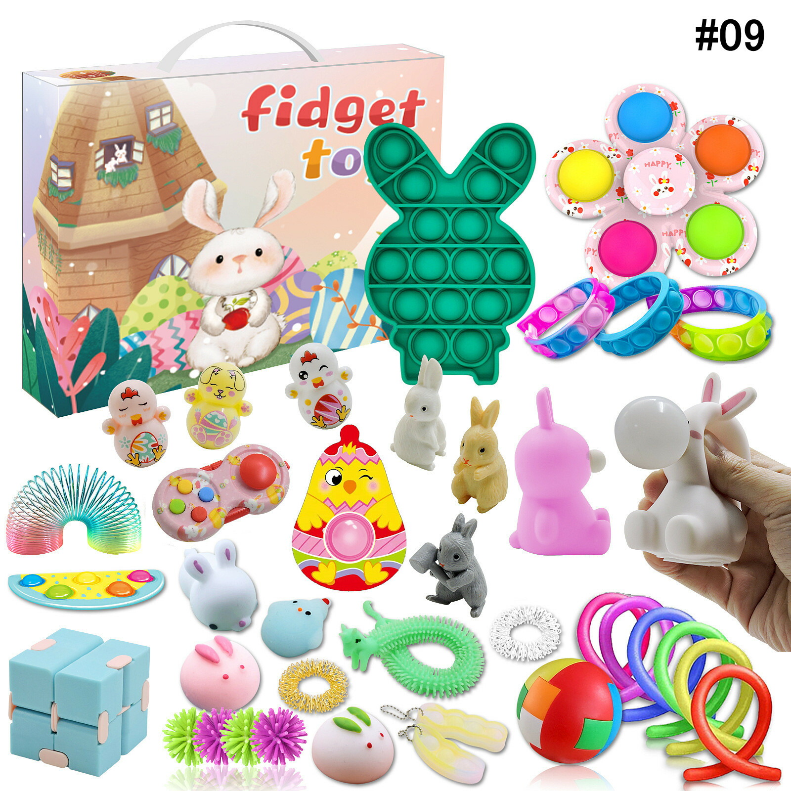 楽天市場】スクイーズ玩具 プッシュポップバブル セット ストレス解消