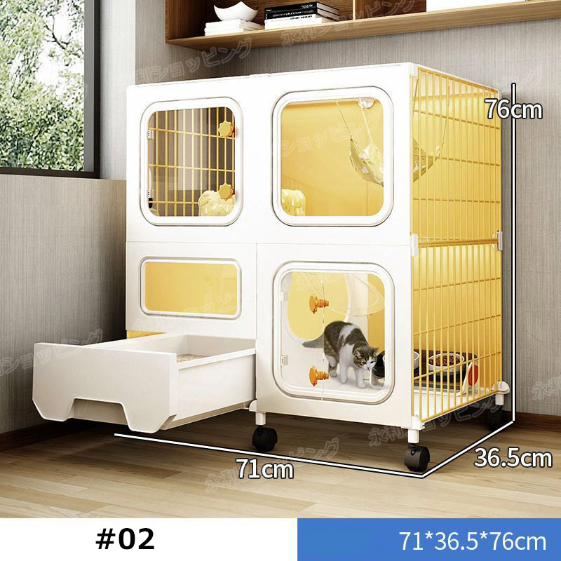 楽天市場】【21種類選択可】猫 ケージ キャットケージ 2段/3段/4段