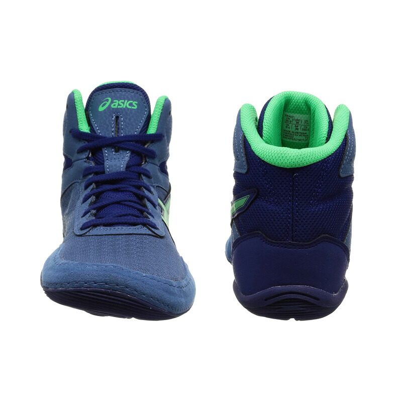 オーダーカラー ASICS ボクシングシューズ 黒/紫 ハイカット オーダー