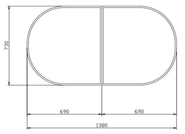 風呂ふた タカラスタンダード 半円形 830x1380mm - メルカリ