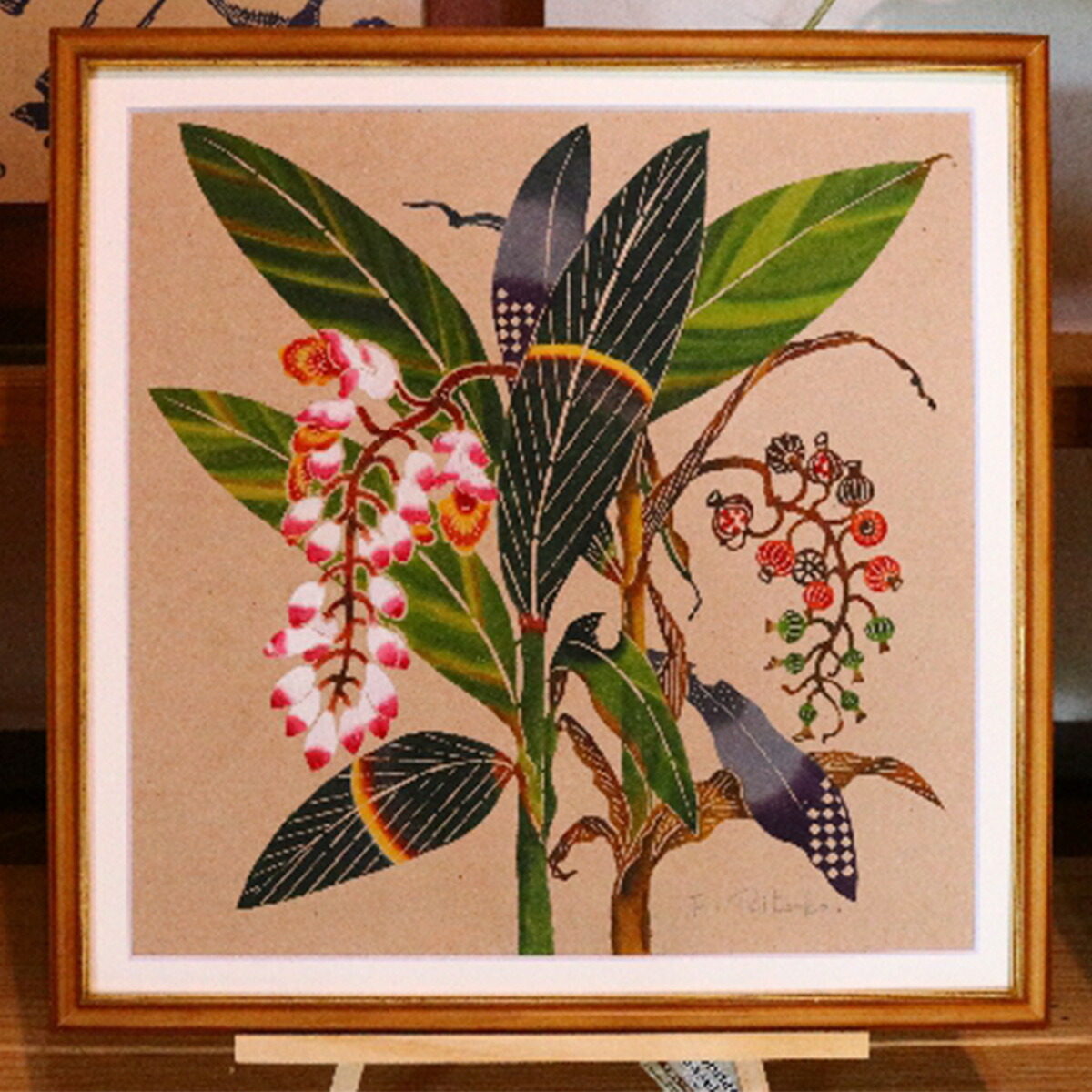 楽天市場】【ふるさと納税】芭蕉紙紅型染「沖縄の花」シリーズ〈月桃