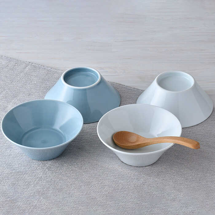 楽天市場】【ふるさと納税】【波佐見焼】高台小鉢 ブルー ホワイト 4個