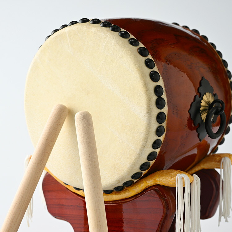 極美品】太鼓の里 浅野 ミニ 太鼓バチ2本付き 和太鼓 子ども