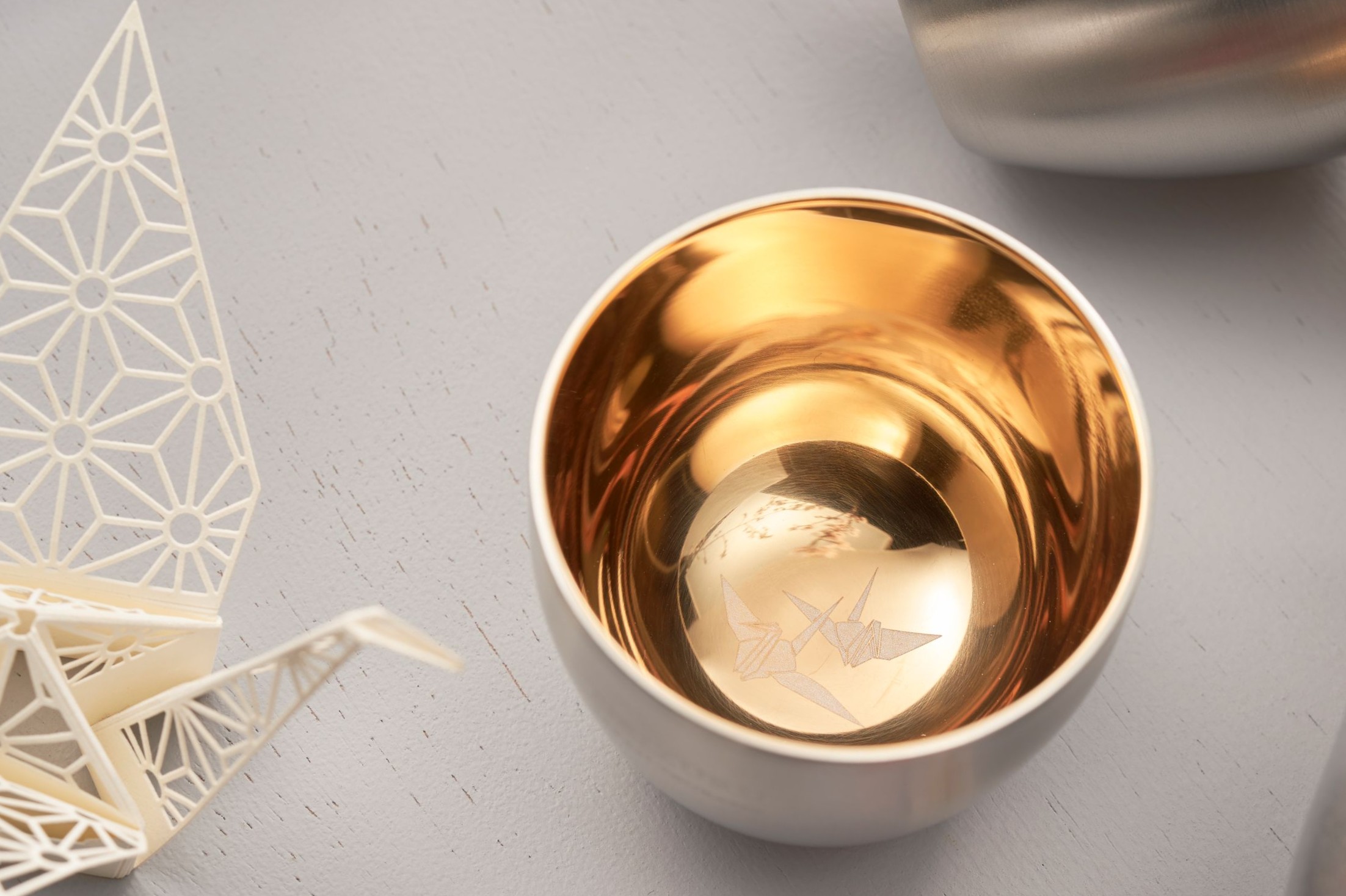 楽天市場】【ふるさと納税】 ORIZURU 二重構造ぐい呑みペア 内面24