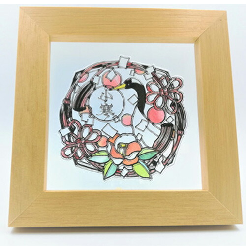 楽天市場】【ふるさと納税】KOEDO川越硝子「切り絵ガラスアート」M 冬