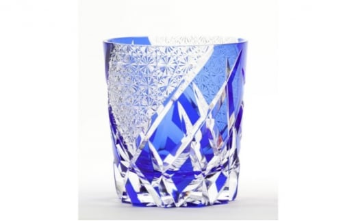 楽天市場】【ふるさと納税】江戸切子 彩鳳 菊繋ぎ文様 オールドルリ