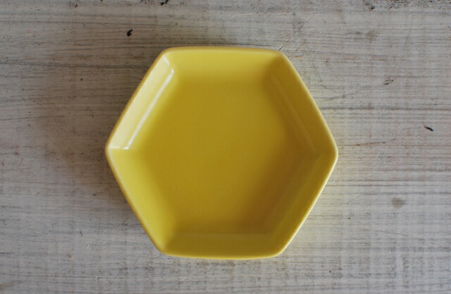楽天市場】在庫セール ここのつ小皿 六角 黄色（イエロー）26 取り皿