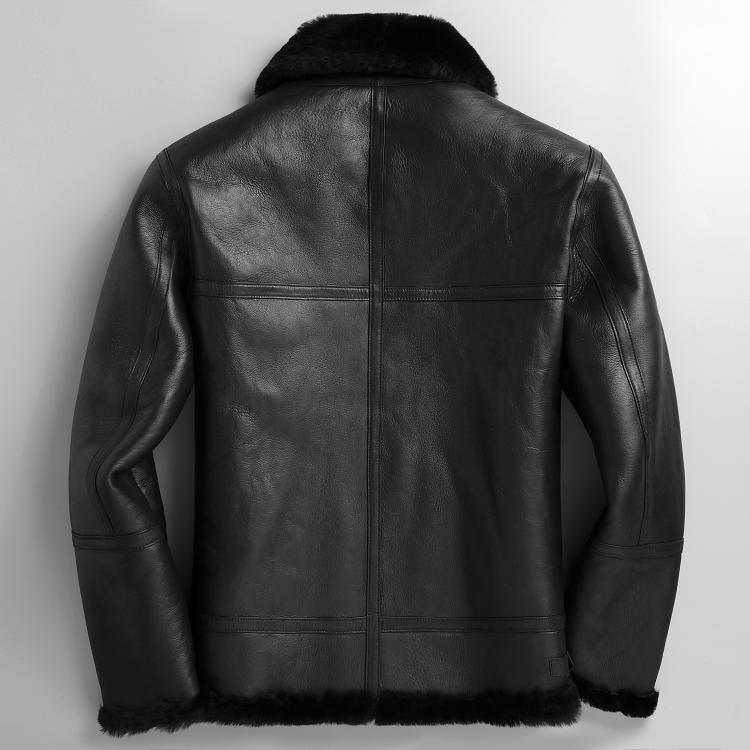 楽天市場】レザージャケット 本革ジャケット メンズ ムートン 折り襟
