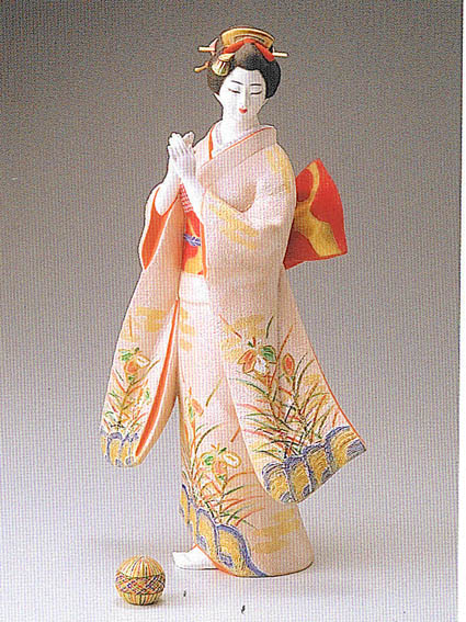 楽天市場】【博多人形】【美人物（立姿）】『福まり 國明作』 : 藤田