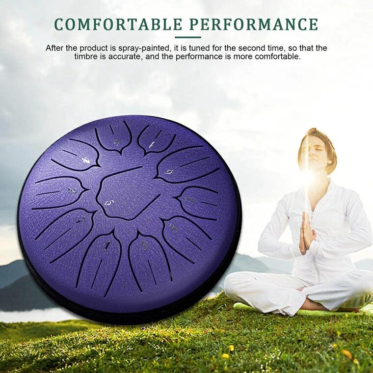 楽天市場】スリットドラム スチールタングドラム 6インチ 11音 金属