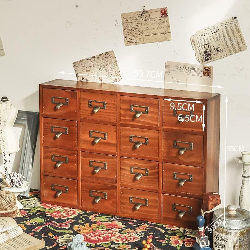 楽天市場】卓上収納ボックス 引き出し 小物収納 アンティーク 木製