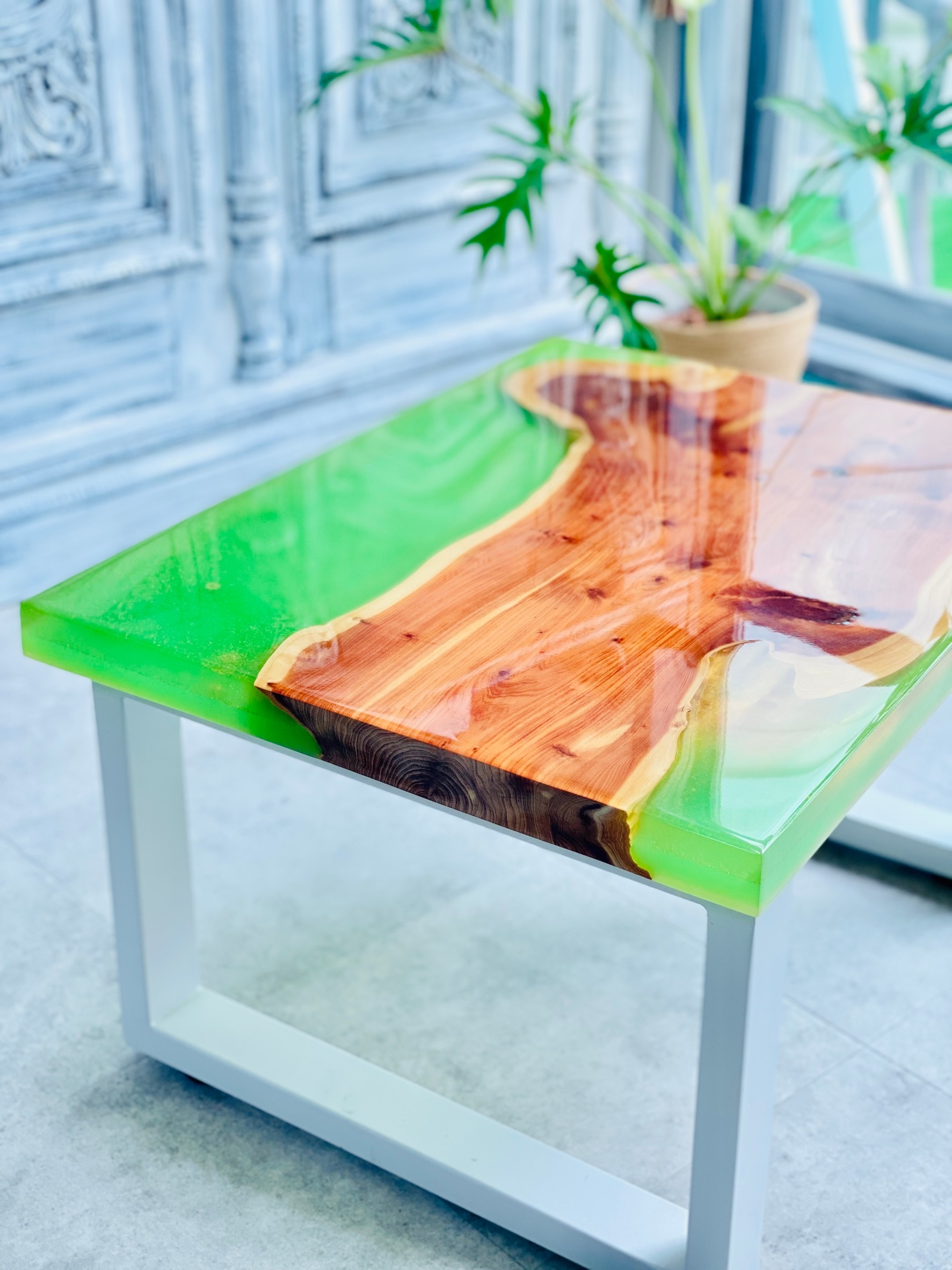 楽天市場】【レジンテーブル】 サイドローテーブル 60cm×45cm×H30