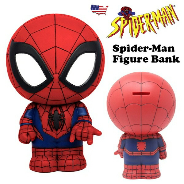 楽天市場】スパイダーマン フィギュア バンク マーベル 貯金箱